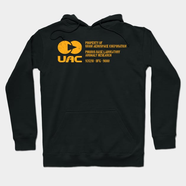 UAC Stencil (Yellow) Hoodie by Geekeria Deluxe